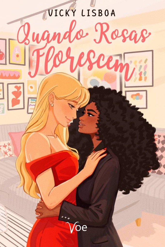 Capa do livro Quando Rosas Florescem, de Vicky Lisboa